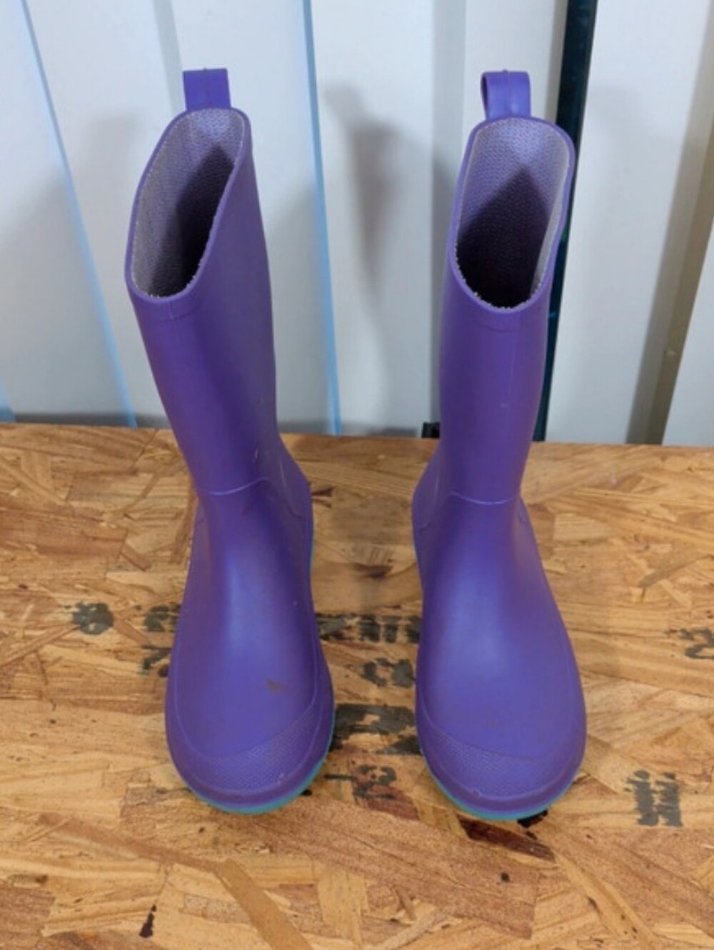 Cat & Jack Girls Rain Boots purples  Sz 13